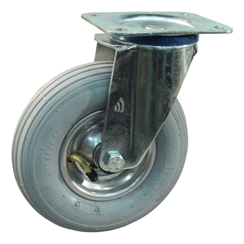 roulette pivotante 200x50 1.25x3.8 (200x50) ET0 NL60mm métal HF-207A gris argent 200mm 15 montage de la plaque roulement à roul