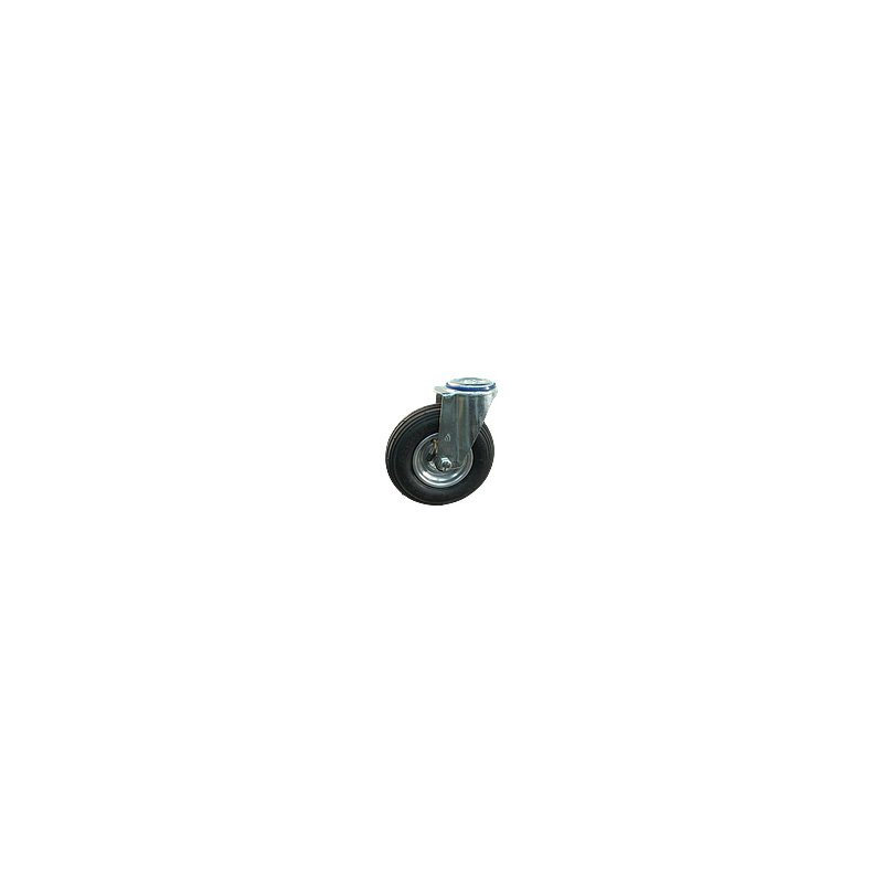 roulette pivotante 200x50 1.25x3.8 (200x50) ET0 NL60mm métal V-5501 gris argent 200mm 15 trou pour boulon roulement à rouleaux