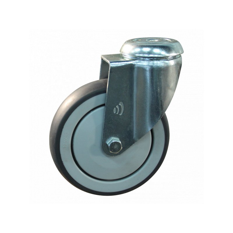 roulette pivotante 150mm série 69-61 trou pour boulon roulement à billes