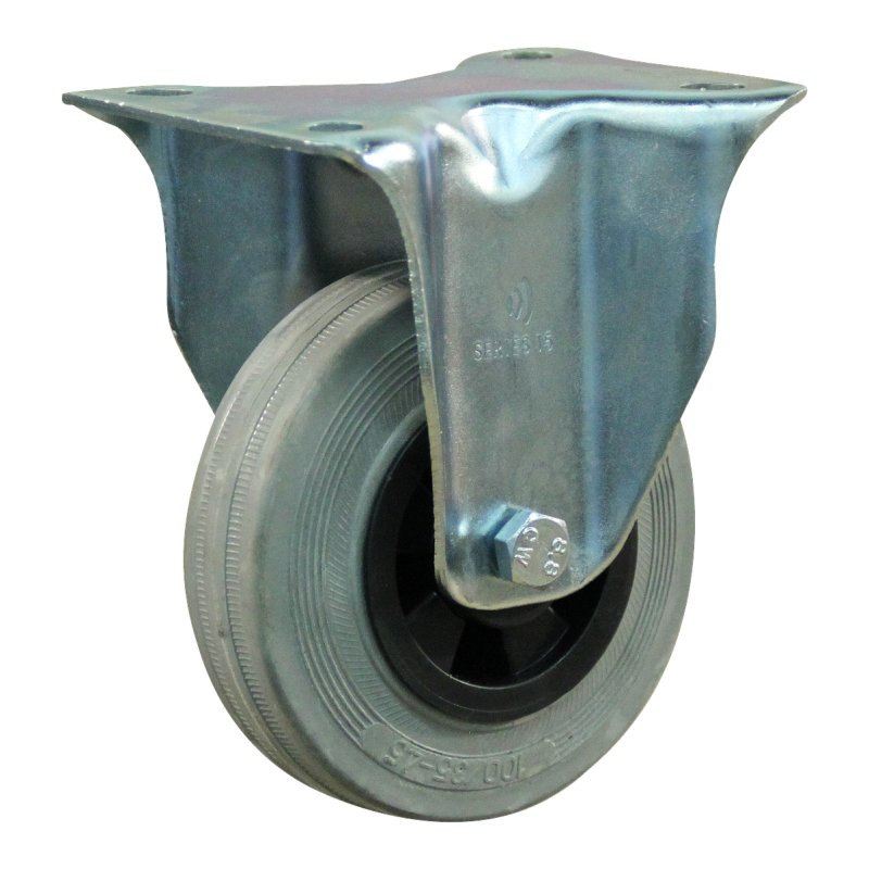 roue fixe 100mm serie 11 ᠆ montage de la plaque palier lisse