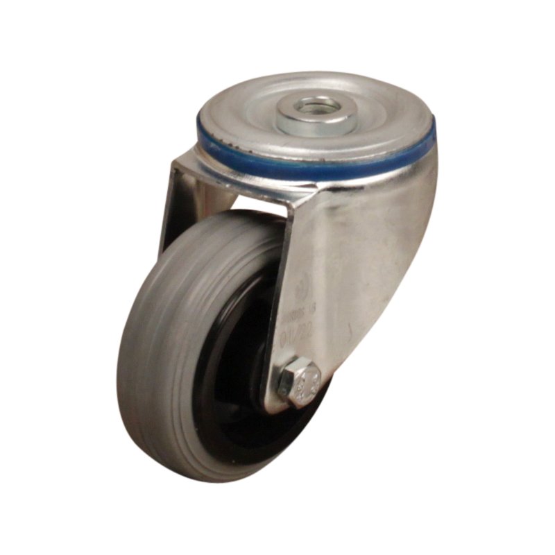 roulette pivotante 80mm serie 11 ᠆ 15 trou pour boulon palier lisse