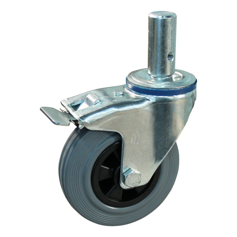 roulette pivotante avec frein 100mm série 11 ᠆ 15 goupille roulement à rouleaux