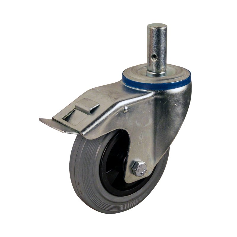 roulette pivotante avec frein 160mm serie 11 ᠆ 15 goupille palier lisse