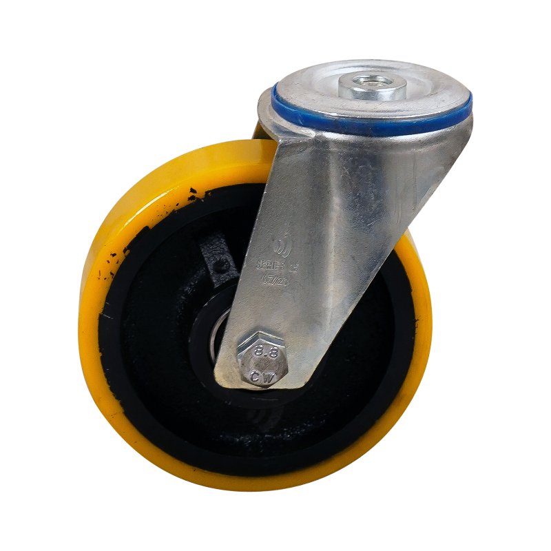 roulette pivotante 125mm série 28 ᠆ 15 trou pour boulon roulement à billes
