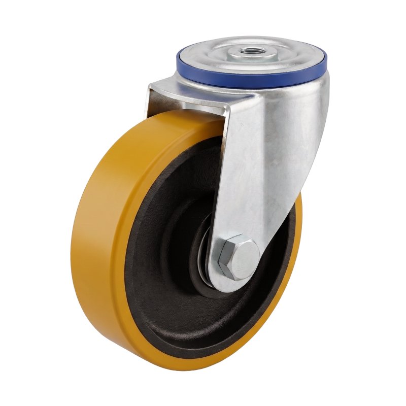 roulette pivotante 150mm série 28 ᠆ 15 trou pour boulon roulement à billes