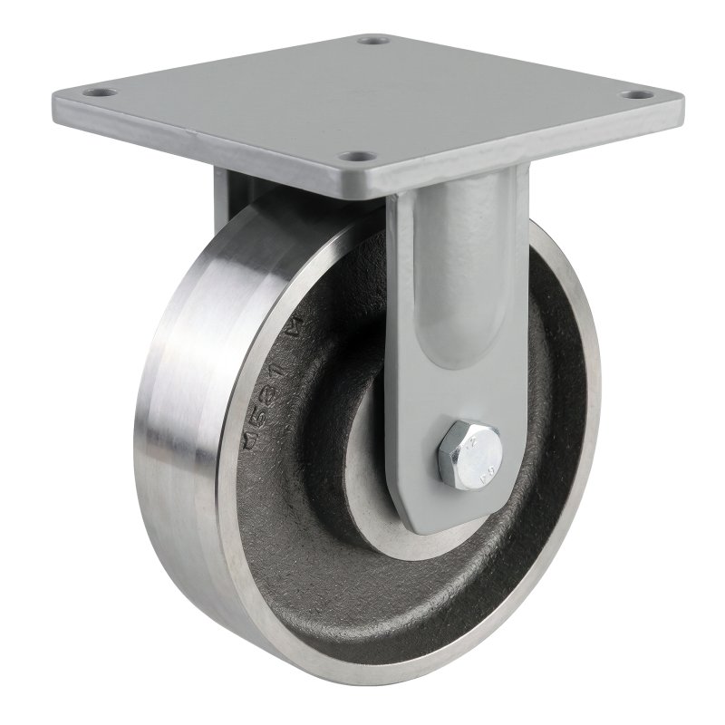 roue fixe 150mm serie 45 ᠆ 20 montage de la plaque palier lisse