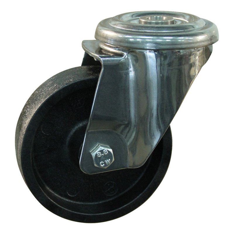 roulette pivotante 125mm serie 75 ᠆ 29 trou pour boulon palier lisse