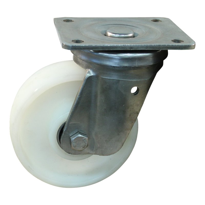 roulette pivotante 125mm serie 33 ᠆ 36 montage de la plaque Roulement à billes en inox