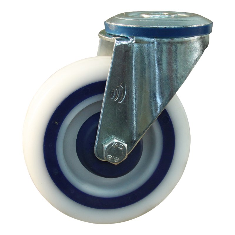 roulette pivotante 125mm série 09 ᠆ 10 trou pour boulon roulement à rouleaux