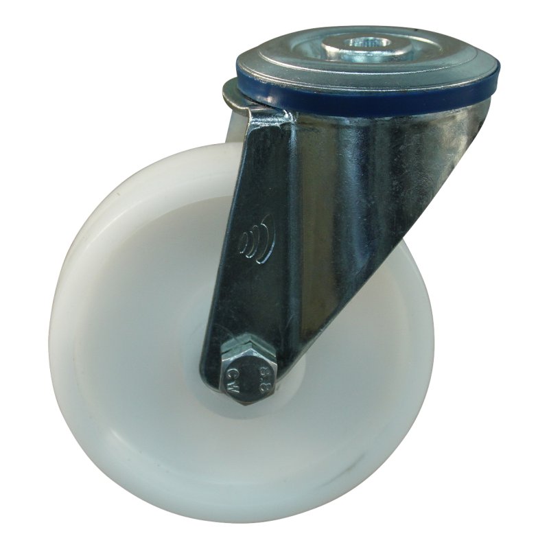 roulette pivotante 125mm serie 34 ᠆ 10 trou pour boulon roulement à rouleaux