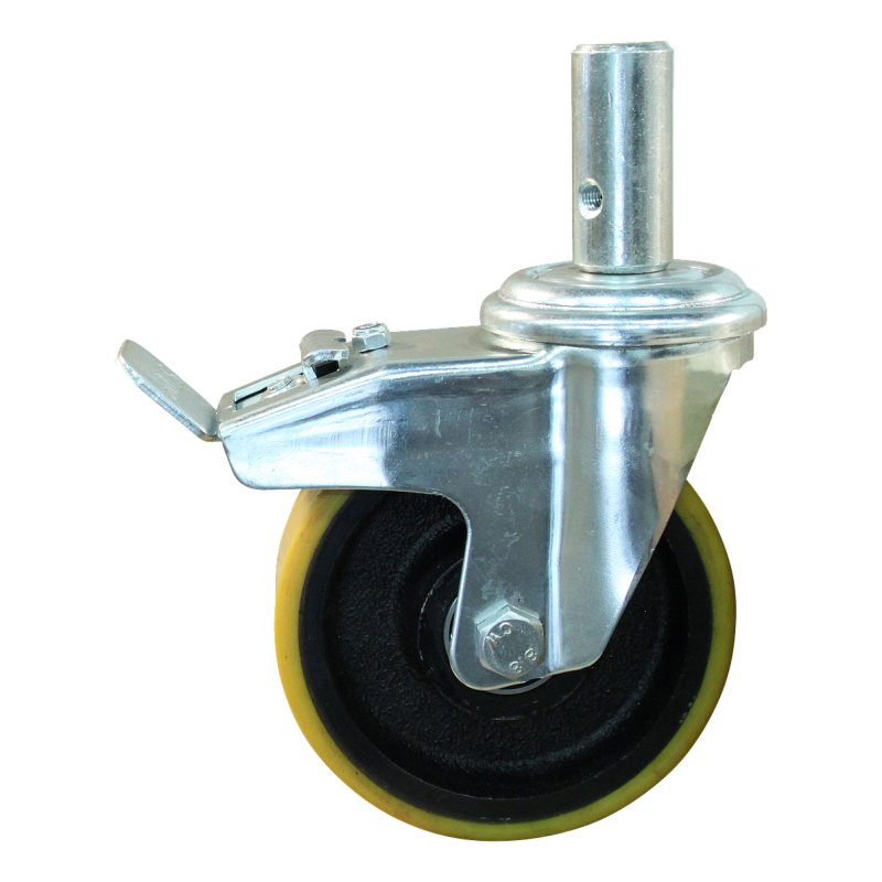 roulette pivotante avec frein 150mm série 28 ᠆ 91 goupille roulement à billes