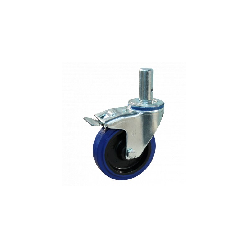 roulette pivotante avec frein 125mm série 13 ᠆ 15 goupille roulement à rouleaux