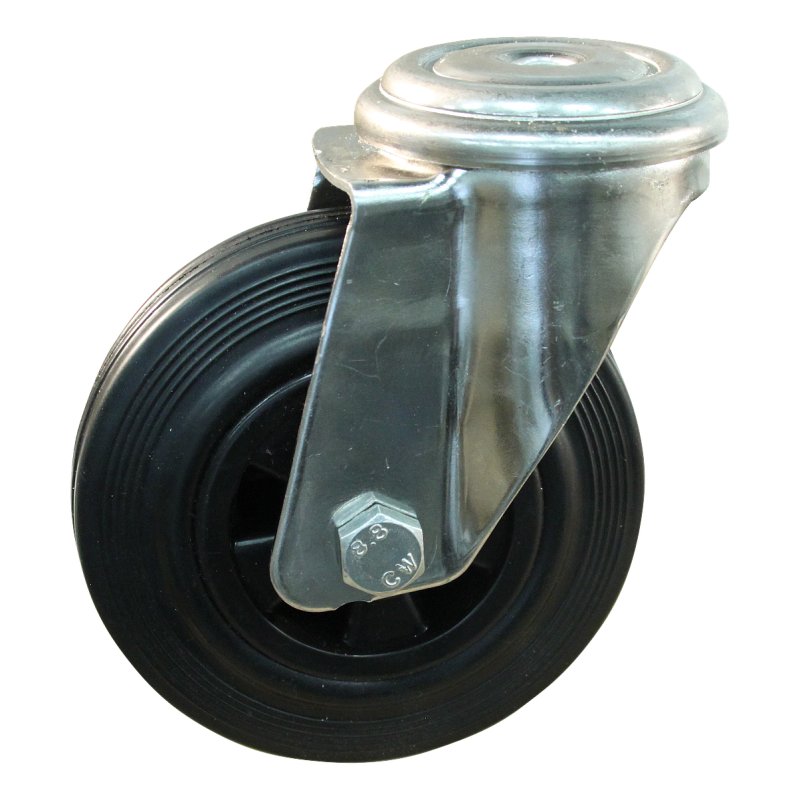 roulette pivotante 160mm série 01 ᠆ 31 trou pour boulon palier lisse