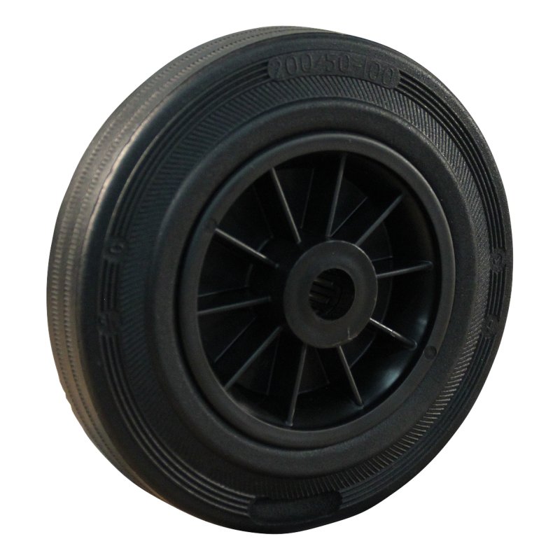 roulette pivotante 200mm série 01 ᠆ 31 trou pour boulon roulement à aiguilles éxécution inox
