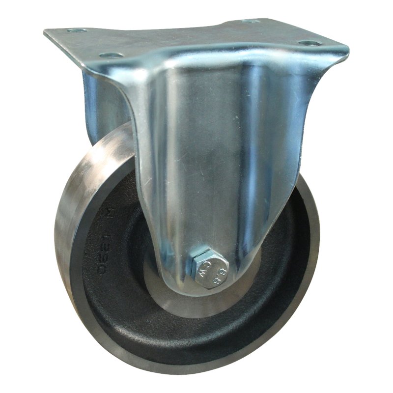 roue fixe 100mm serie 45 ᠆ 19 montage de la plaque palier lisse