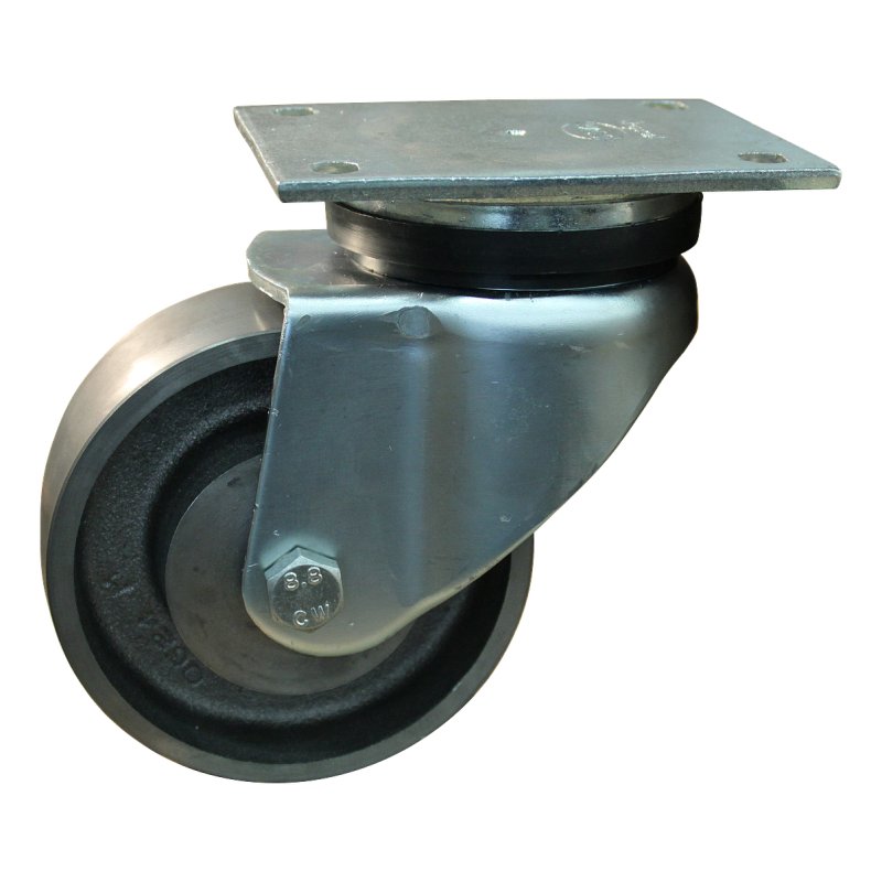 roulette pivotante 100mm serie 45 ᠆ 14 montage de la plaque palier lisse