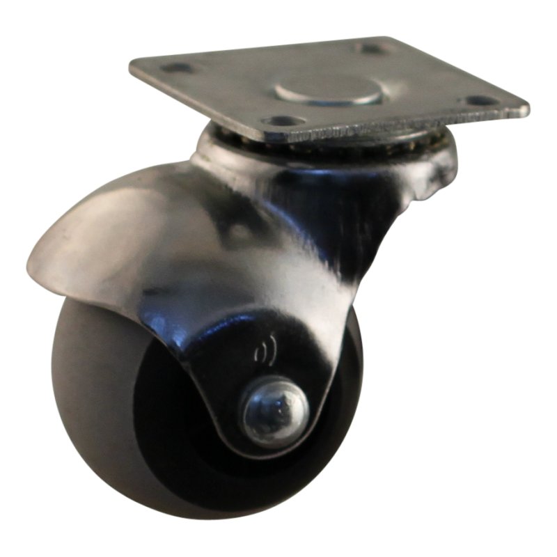 roulette pivotante 40mm série 66 - 54 montage de la plaque palier lisse