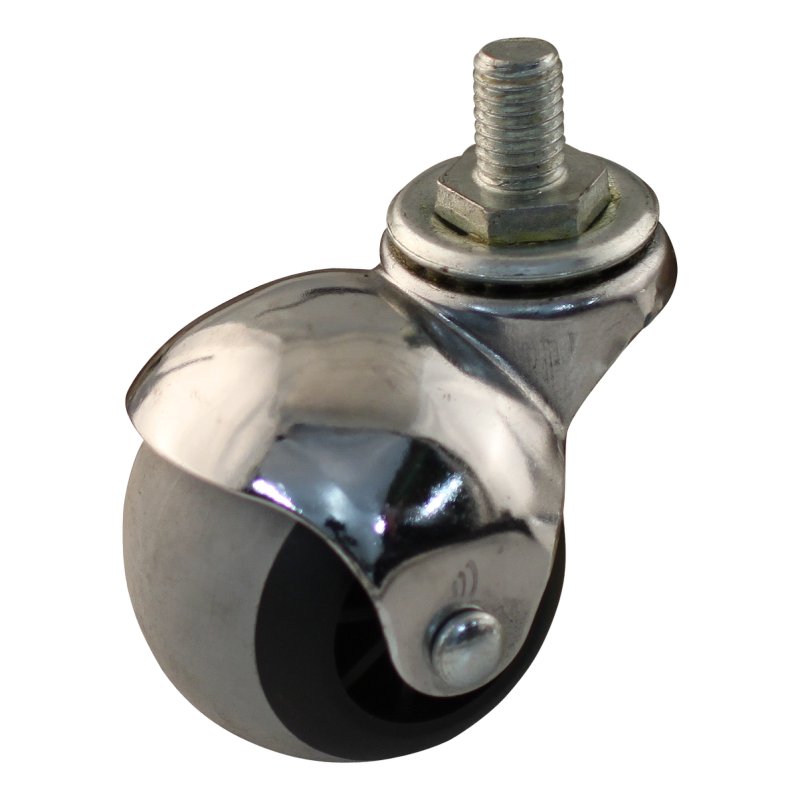 roulette pivotante 50mm série 66 - 54 draadstift M10 palier lisse