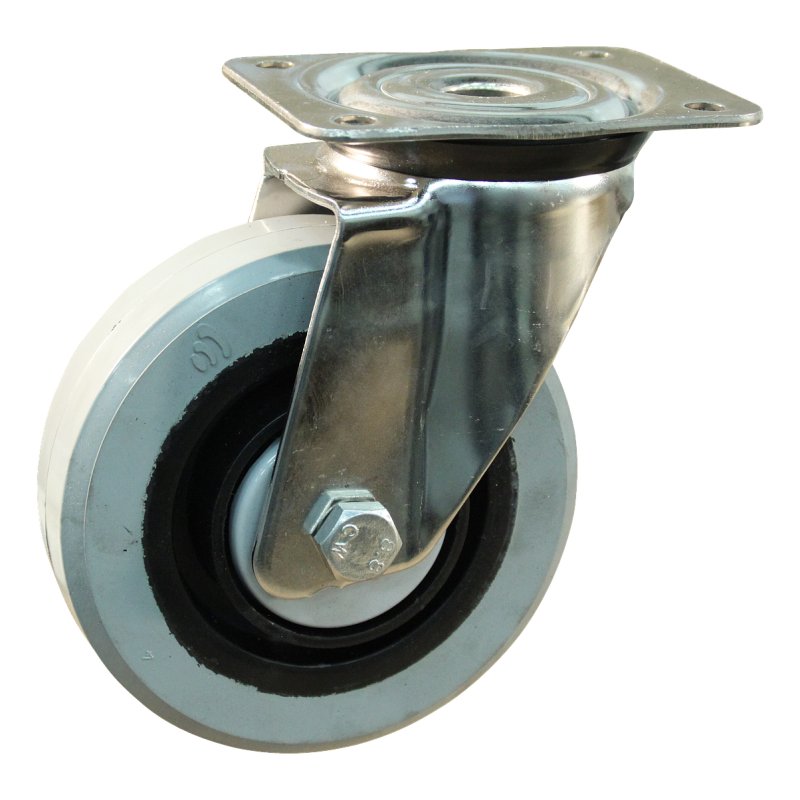 roulette pivotante 125mm série 14 ᠆ 31 montage de la plaque Roulement à billes en inox