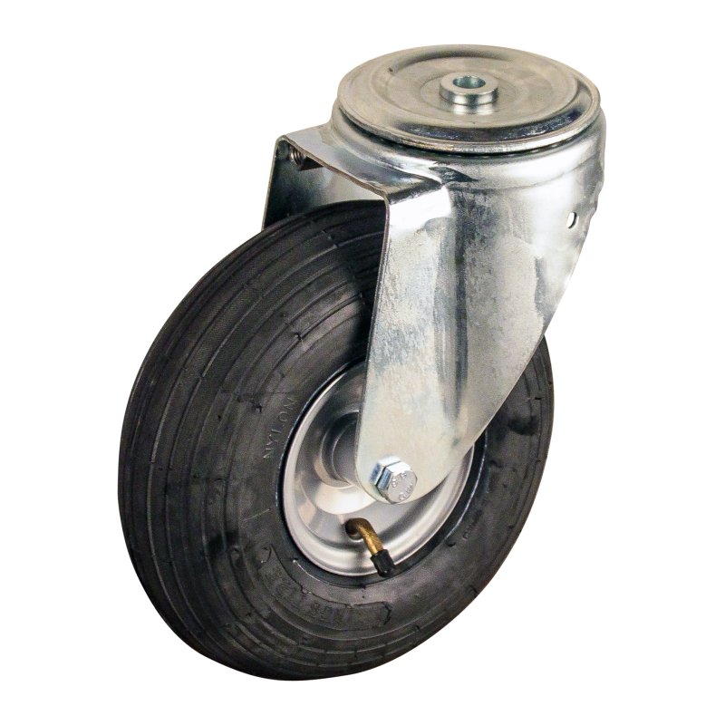roulette pivotante 3.00-4 2.10x4 ET0 NL69mm métal V-5501 gris 91 montage de la plaque roulement à rouleaux