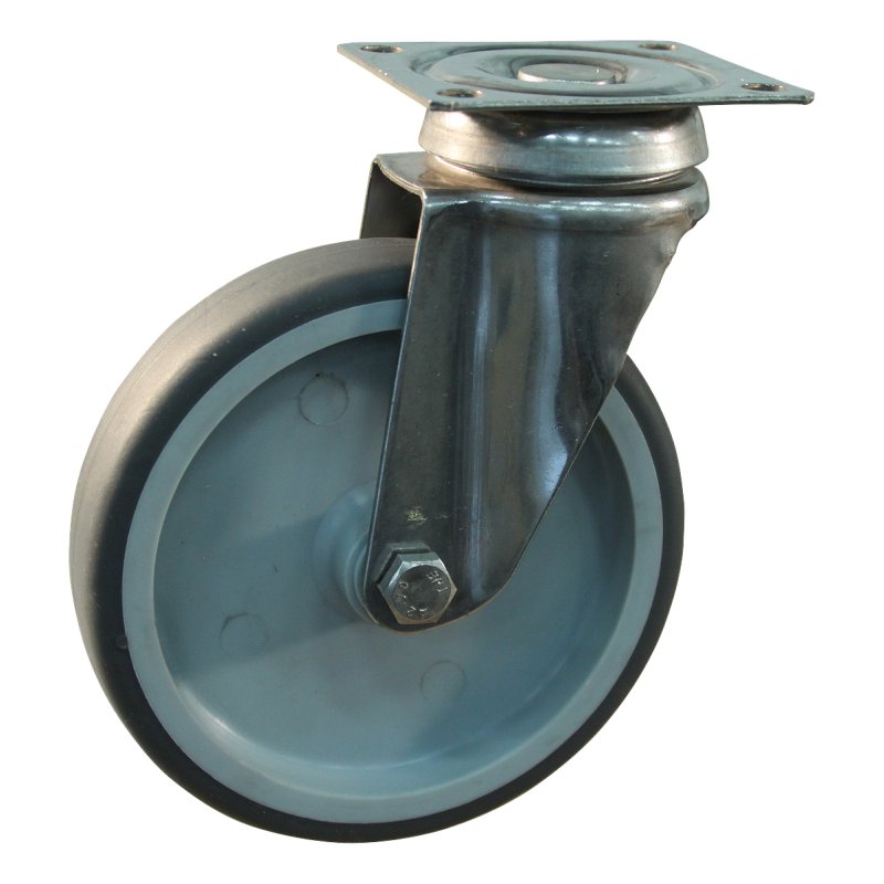 roulette pivotante 75mm serie 68 ᠆ 37 montage de la plaque palier lisse