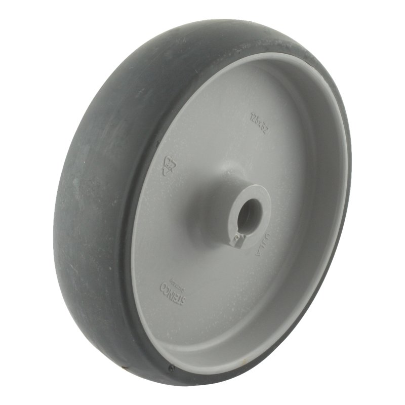 roulette pivotante avec frein 125mm serie 66 ᠆ 37 montage de la plaque palier lisse