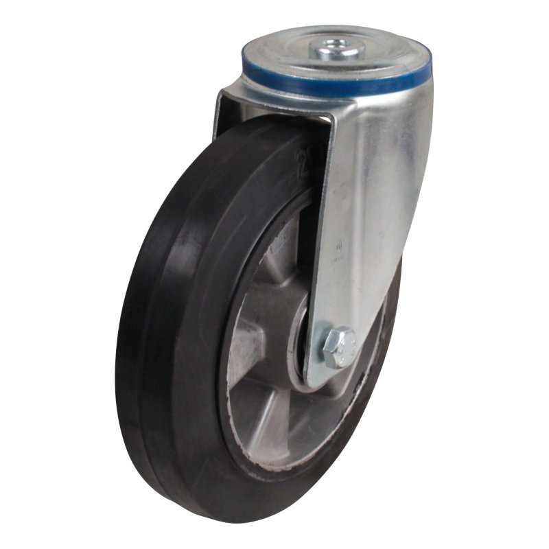 roulette pivotante 200mm série 10 ᠆ 15 trou pour boulon roulement à billes