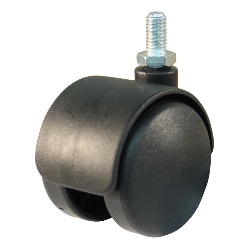 roulette pivotante 50mm série 65 - 68 draadstift M8 palier lisse
