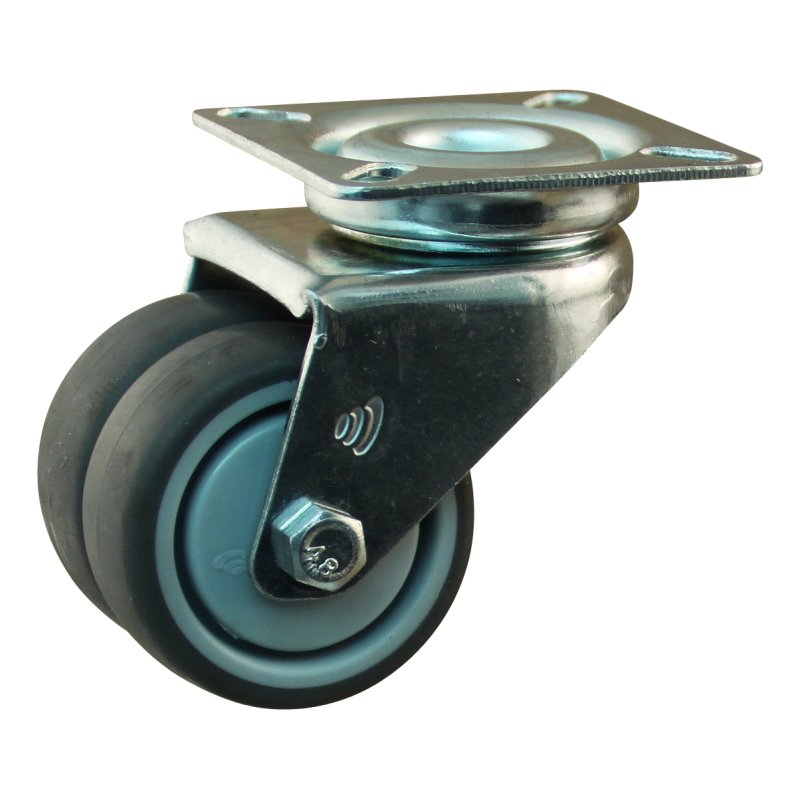 roulette pivotante 50mm serie 68-62 montage de la plaque roulement à billes