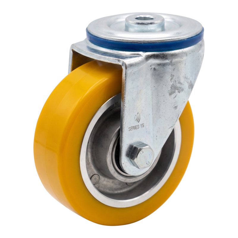 roulette pivotante 100mm série 29 ᠆ 15 trou pour boulon roulement à billes
