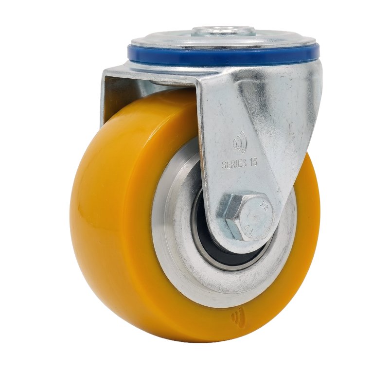 roulette pivotante 80mm série 29 ᠆ 15 trou pour boulon roulement à billes