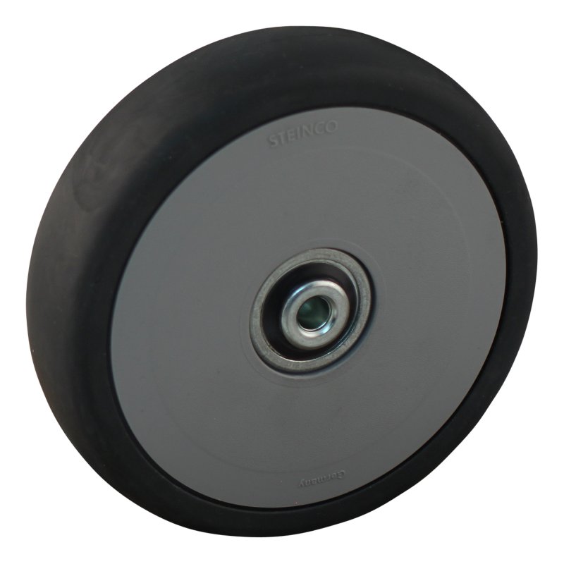 roulette pivotante avec frein 125mm serie 66 ᠆ 51 draadstift M10 roulement à billes
