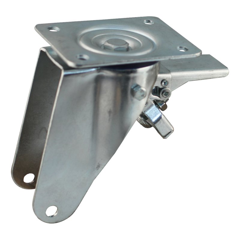 roulette pivotante avec frein 250mm serie 34 ᠆ 12 montage de la plaque palier lisse