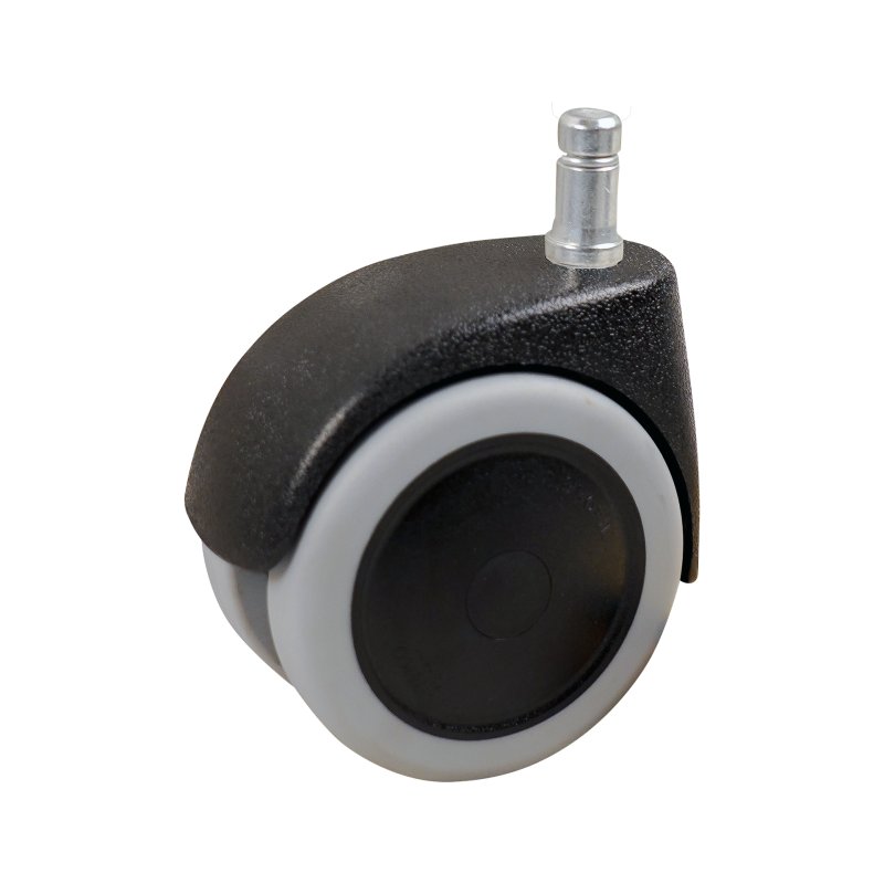 roulette pivotante 75mm série 74-68 Pin lisse avec bague d'arrêt palier lisse