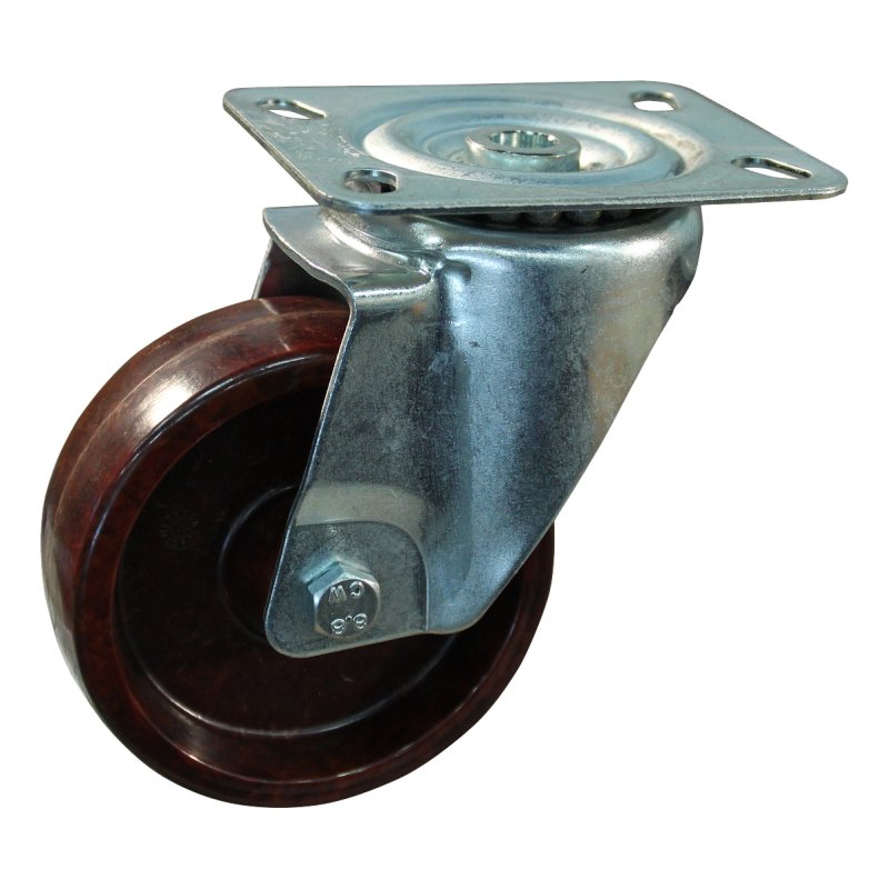 roulette pivotante 100mm serie 95 ᠆ 09 montage de la plaque palier lisse