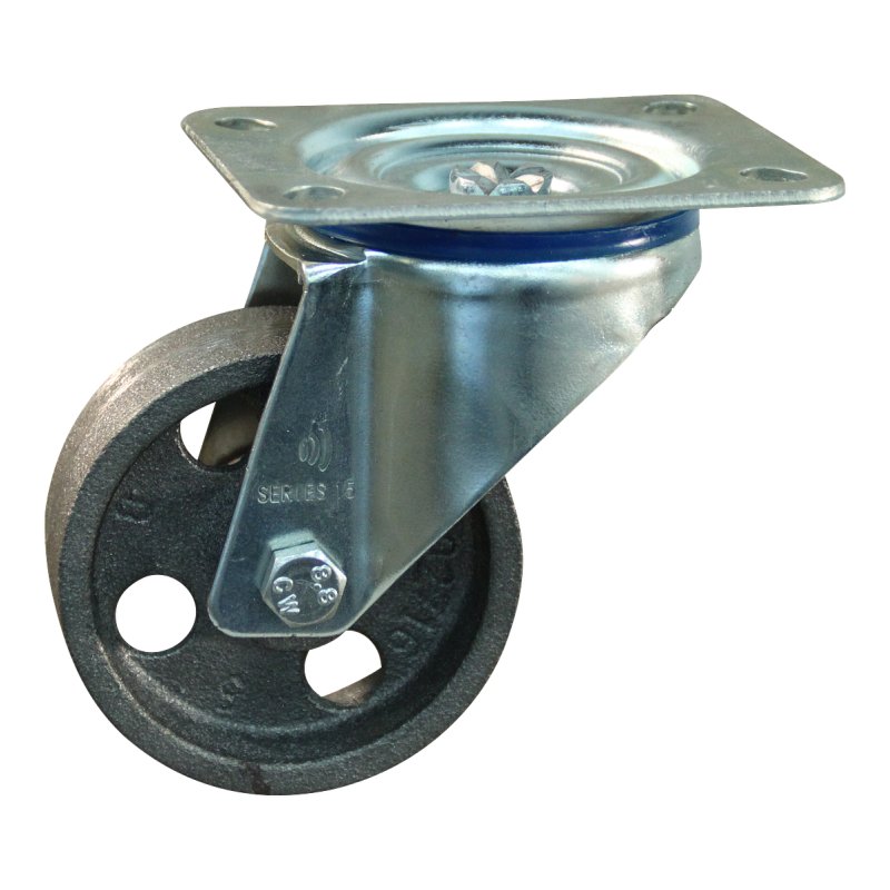 roulette pivotante 80mm serie 45 ᠆ 15 montage de la plaque palier lisse