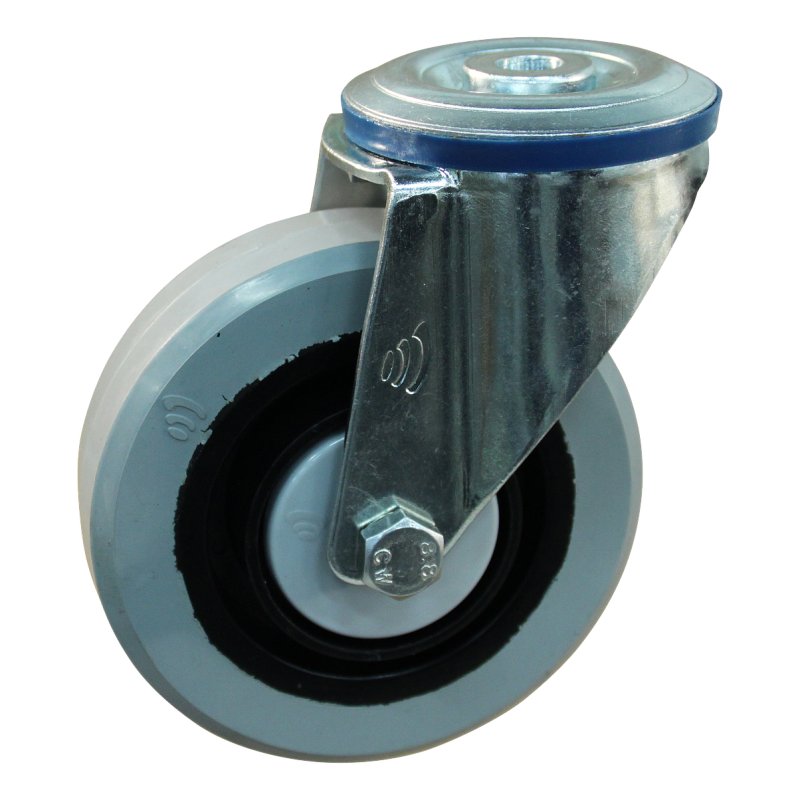 roulette pivotante 100mm série 14 ᠆ 10 trou pour boulon roulement à billes