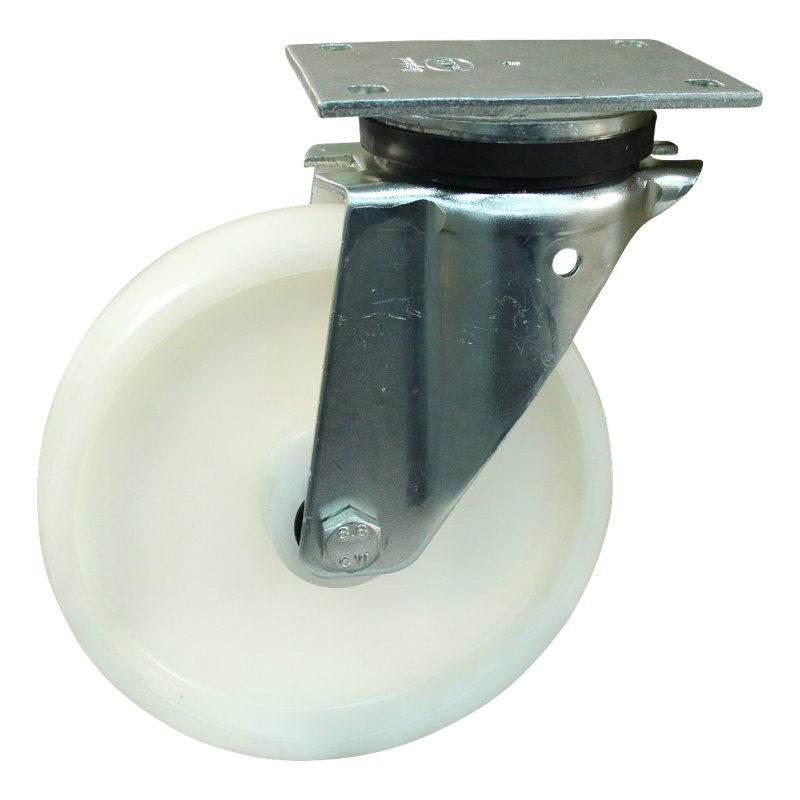roulette pivotante 175mm serie 34 ᠆ 14 montage de la plaque palier lisse