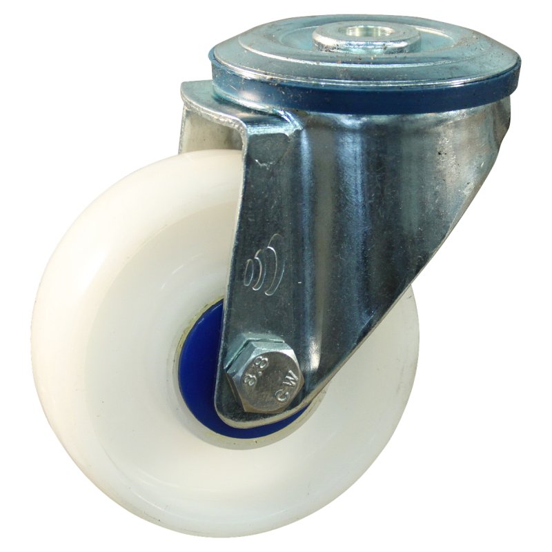 roulette pivotante 100mm serie 34 ᠆ 15 trou pour boulon roulement à billes