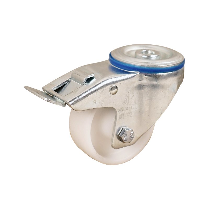 roulette pivotante avec frein 100mm serie 34 ᠆ 15 trou pour boulon roulement à billes