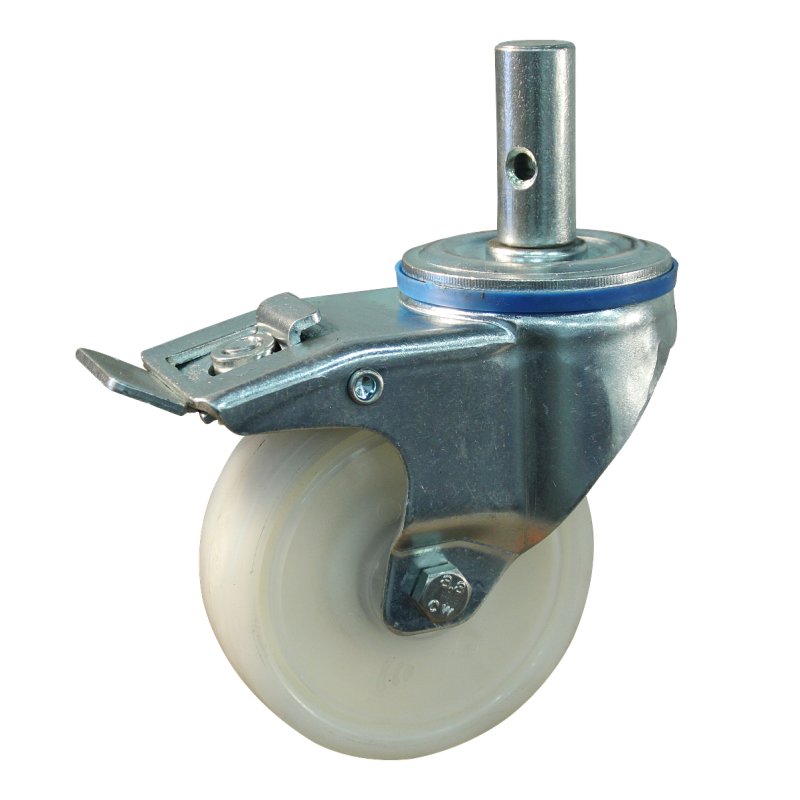 roulette pivotante avec frein 100mm serie 34 ᠆ 15 goupille roulement à billes