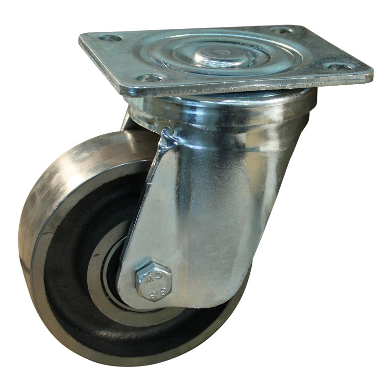 roulette pivotante 130mm serie 45 ᠆ 18 montage de la plaque palier lisse