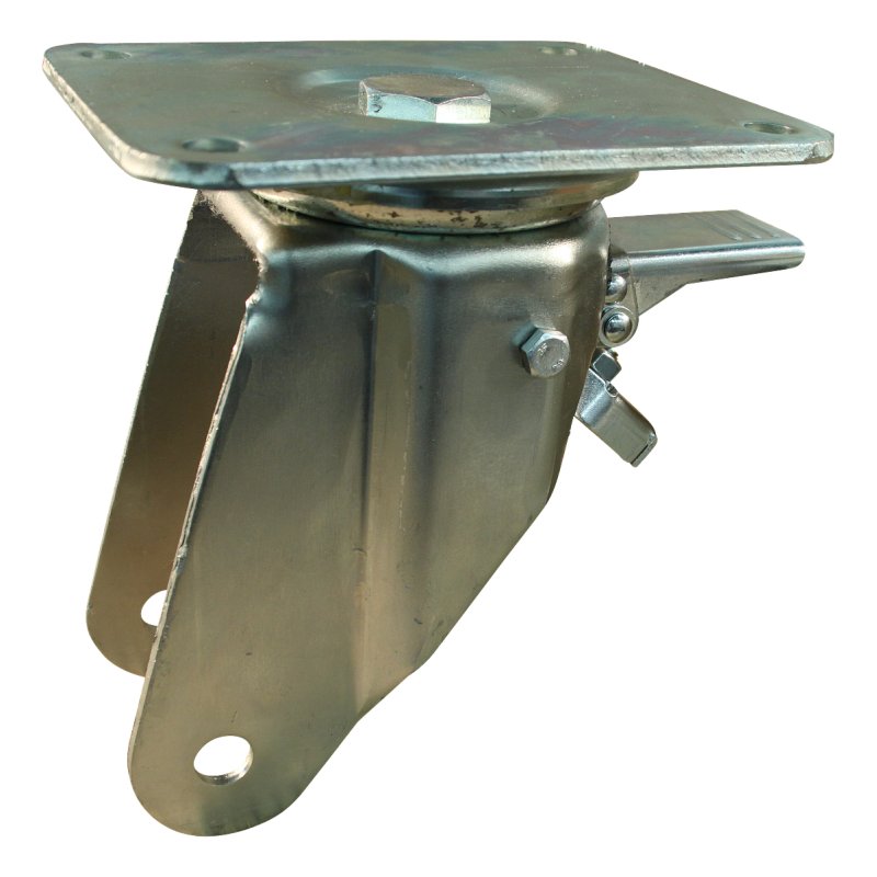 roulette pivotante avec frein 200mm serie 45 ᠆ 18 montage de la plaque palier lisse