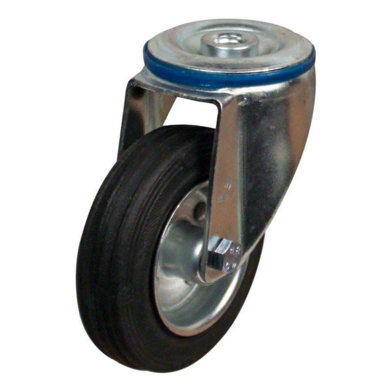 roulette pivotante 100mm série 02 ᠆ 15 trou pour boulon roulement à rouleaux