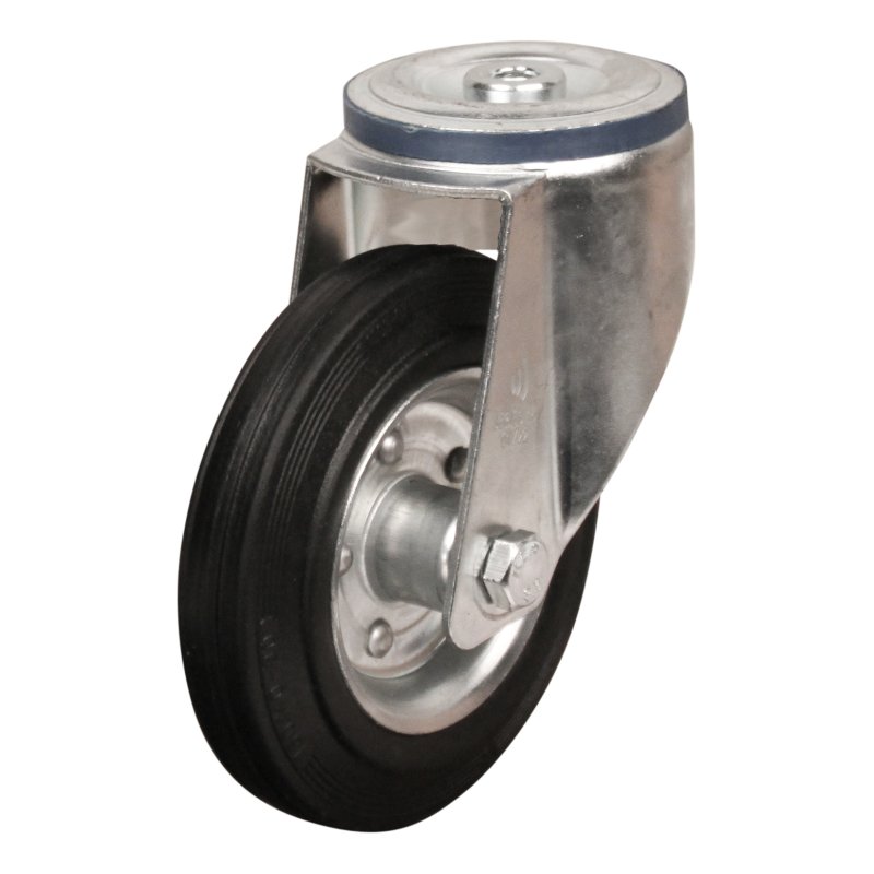 roulette pivotante 160mm série 02 ᠆ 15 trou pour boulon roulement à rouleaux
