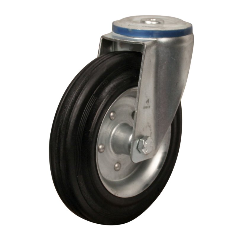 roulette pivotante 200mm série 02 ᠆ 15 trou pour boulon roulement à rouleaux