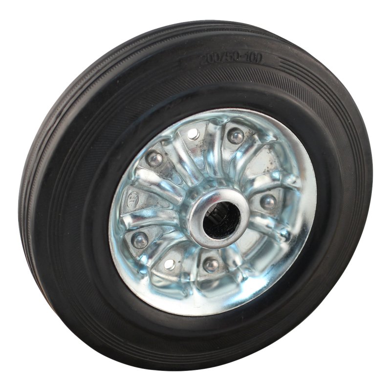 roulette pivotante 200mm série 02 ᠆ 15 trou pour boulon palier lisse