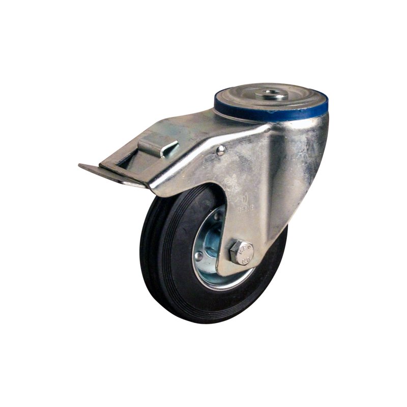 roulette pivotante avec frein 140mm série 02 ᠆ 15 trou pour boulon roulement à rouleaux