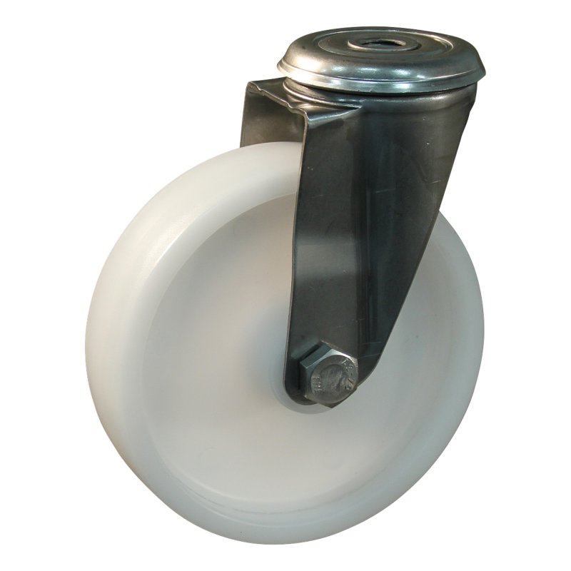 roulette pivotante 125mm serie 34 ᠆ 30 trou pour boulon palier lisse