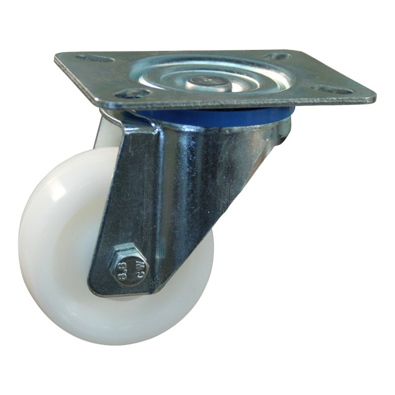 roulette pivotante 75mm serie 33 ᠆ 12 montage de la plaque palier lisse